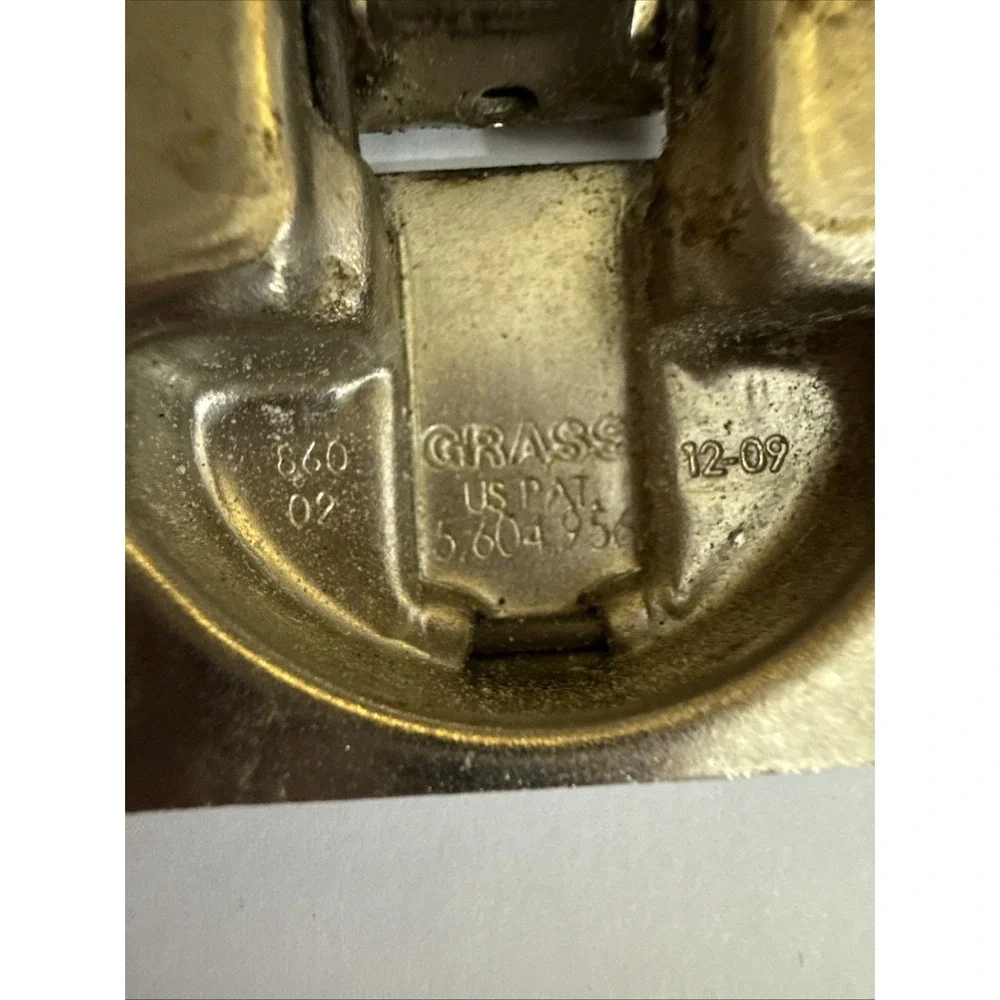 GRASS  860-02 Nickel Face Frame Hinge with mount plate W-35 860-47